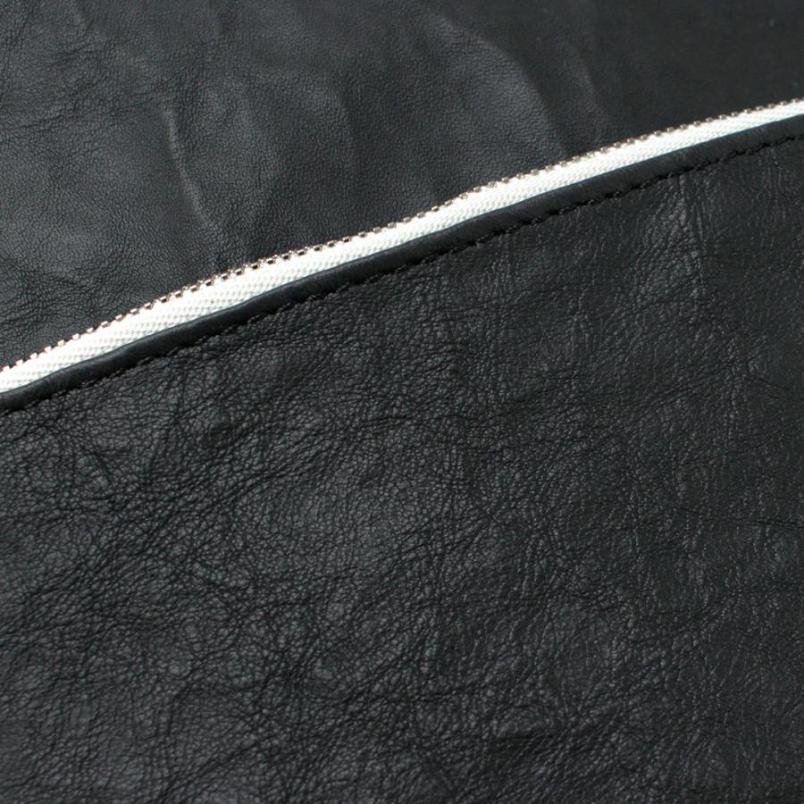 SENTI（センティ） ダイニーマレザー ダブルジップ ポーチ LL / メンズ バッグ 本革 Dyneema(R) Leather W ZIP POUCH LL | SENTI | 07