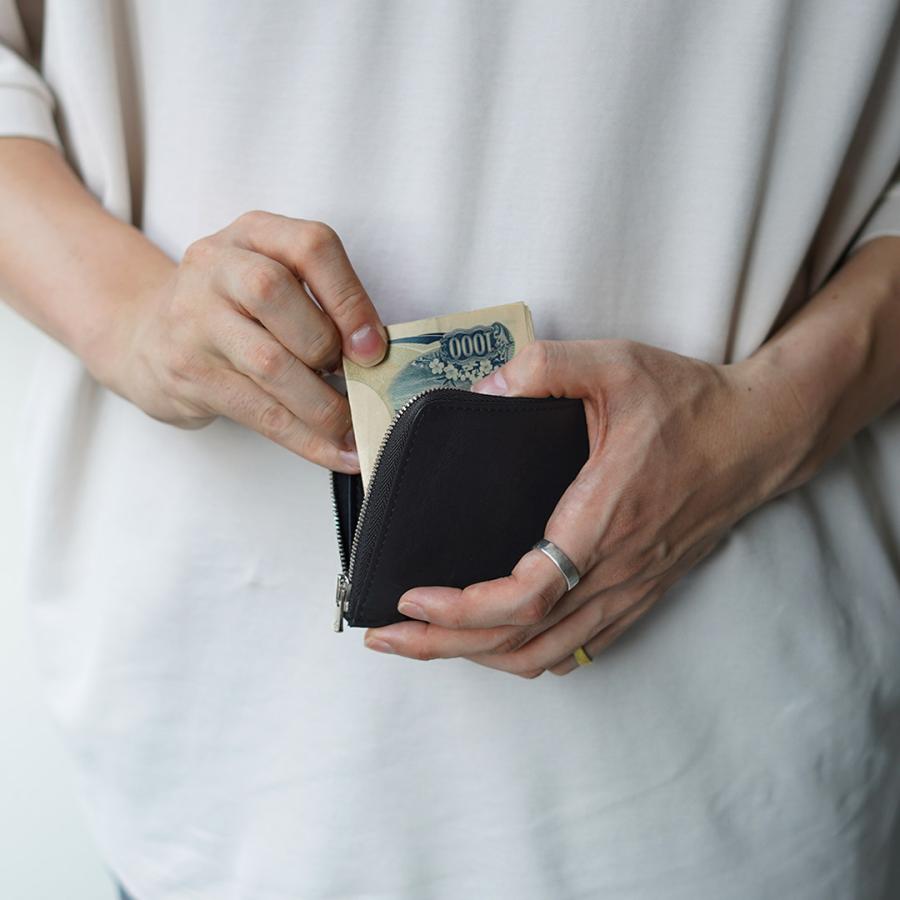 SENTI（センティ） ダイニーマレザー Lジップ ウォレット / メンズ 財布 レザー ファスナー コンパクト | SENTI | 03