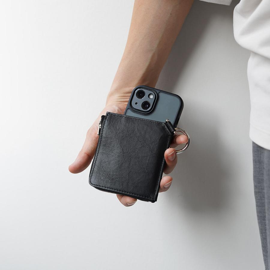 SENTI（センティ） ダイニーマレザー Lジップ ウォレット / メンズ 財布 レザー ファスナー コンパクト | SENTI | 04