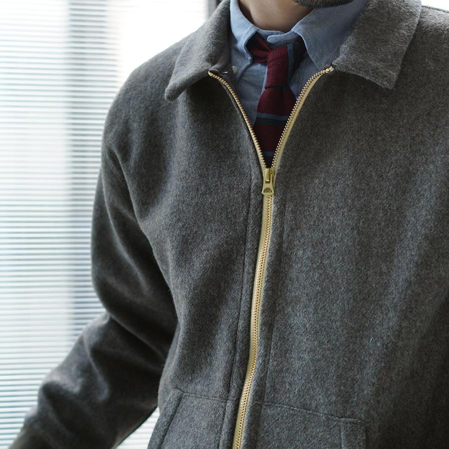 RE MADE IN TOKYO JAPAN（アールイーメイドイントウキョウジャパン） ウールメルトン ジップブルゾン / メンズ ジャケット | Re made in tokyo japan | 08
