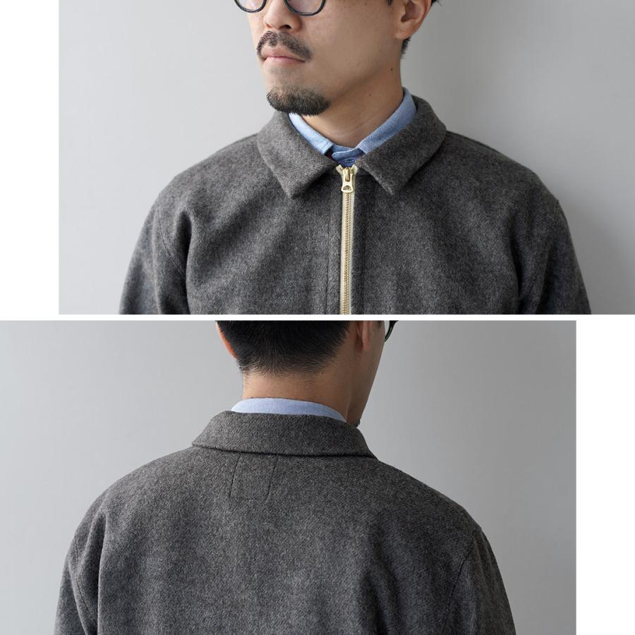 RE MADE IN TOKYO JAPAN（アールイーメイドイントウキョウジャパン） ウールメルトン ジップブルゾン / メンズ ジャケット | Re made in tokyo japan | 09