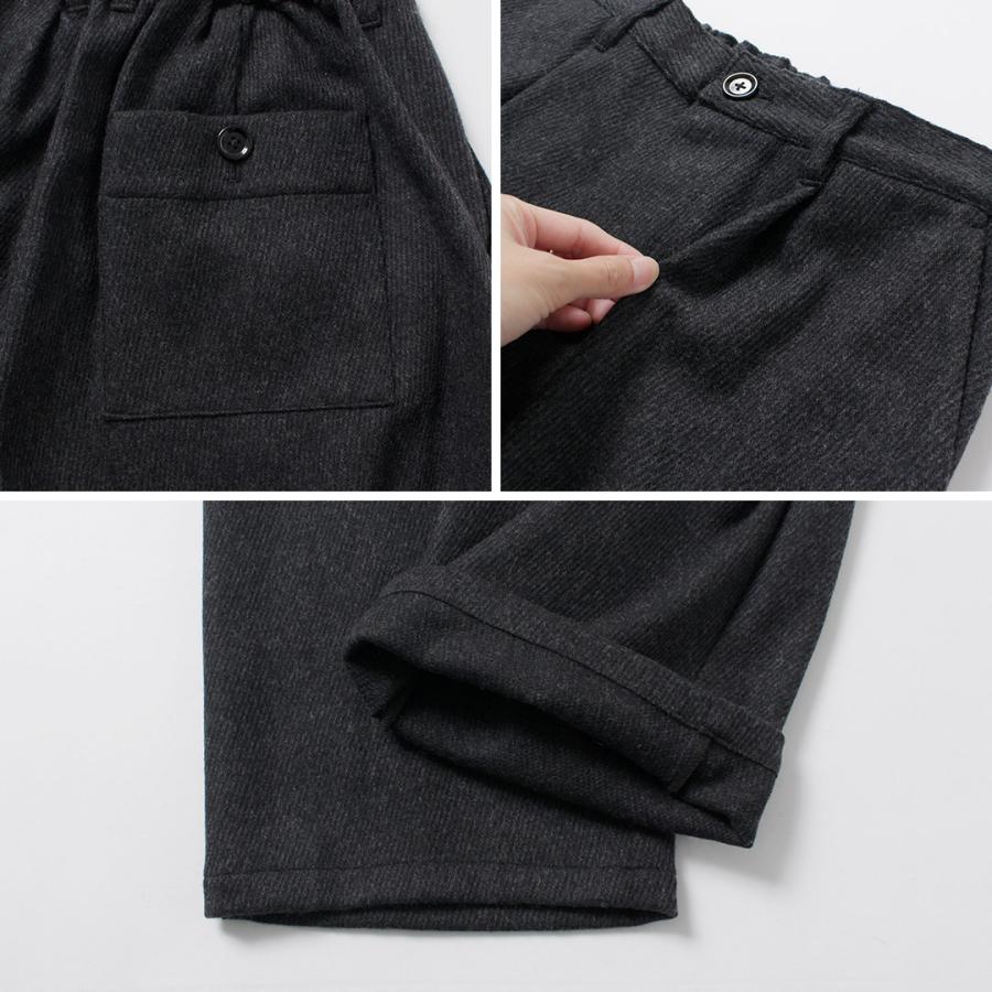 RE MADE IN TOKYO JAPAN（アールイー） ウールカシミア カルゼ ワイドパンツ / メンズ ボトムス ウエストゴム | Re made in tokyo japan | 17