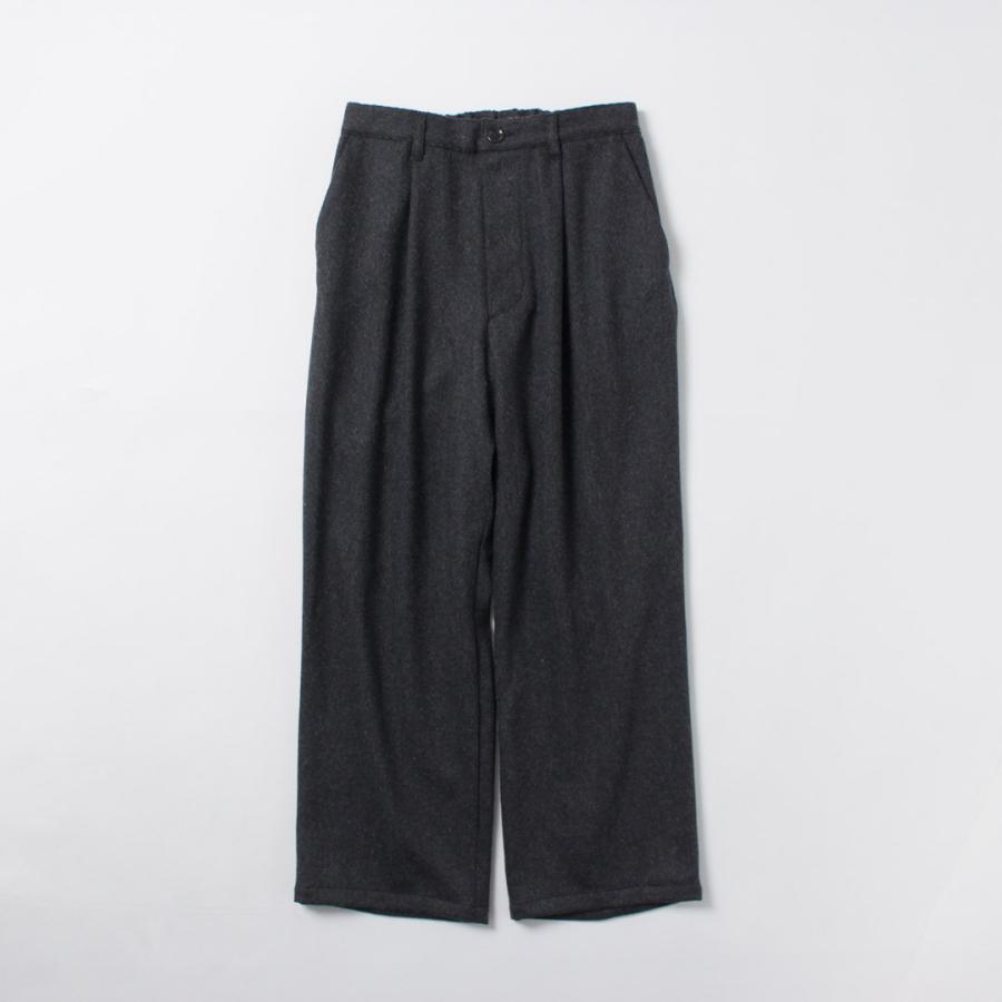 RE MADE IN TOKYO JAPAN（アールイー） ウールカシミア カルゼ ワイドパンツ / メンズ ボトムス ウエストゴム | Re made in tokyo japan | 05
