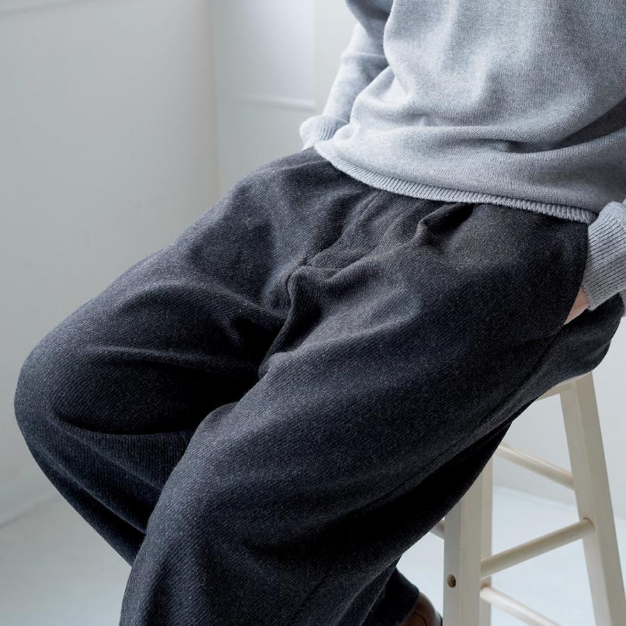 RE MADE IN TOKYO JAPAN（アールイー） ウールカシミア カルゼ ワイドパンツ / メンズ ボトムス ウエストゴム | Re made in tokyo japan | 09