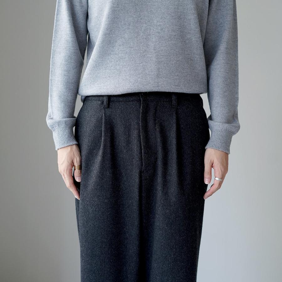 RE MADE IN TOKYO JAPAN（アールイー） ウールカシミア カルゼ ワイドパンツ / メンズ ボトムス ウエストゴム | Re made in tokyo japan | 10