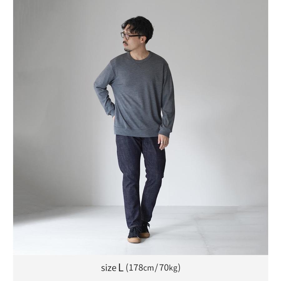 RE MADE IN TOKYO JAPAN（アールイー） ドレスウールニット クルー リラックスフィット / メンズ トップス 長袖 日本製 | Re made in tokyo japan | 08