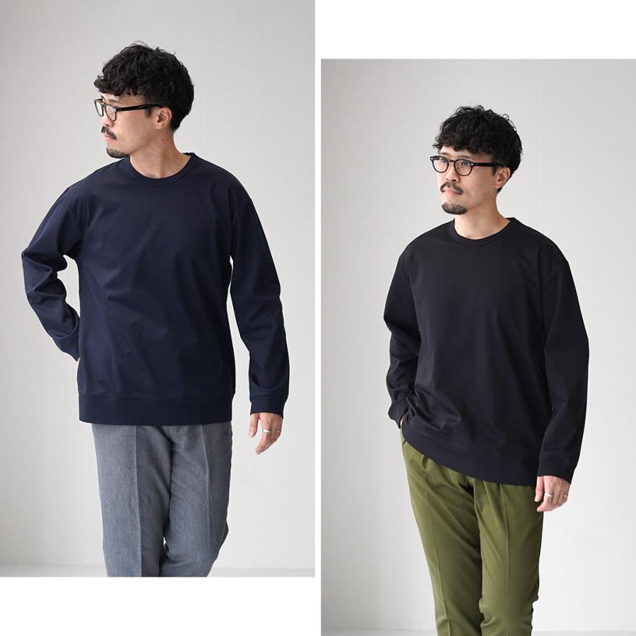 RE MADE IN TOKYO JAPAN（アールイー） 東京メイド ワイドドレスTシャツ ロングスリーブ / メンズ Tシャツ 長袖 無地 | Re made in tokyo japan | 08