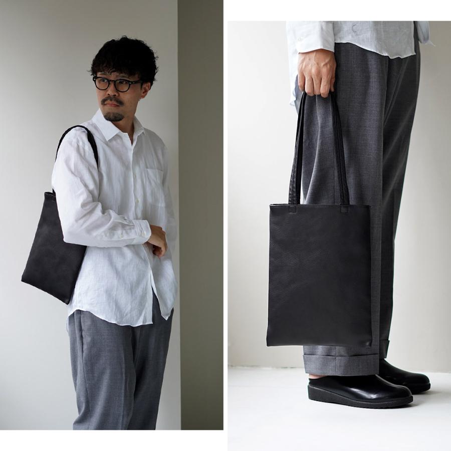 MR.OLIVE（ミスターオリーブ） フラット トートバッグM インパーマレザー / メンズ 鞄 本革 撥水 ウォッシャブル イージーケア |  | 11