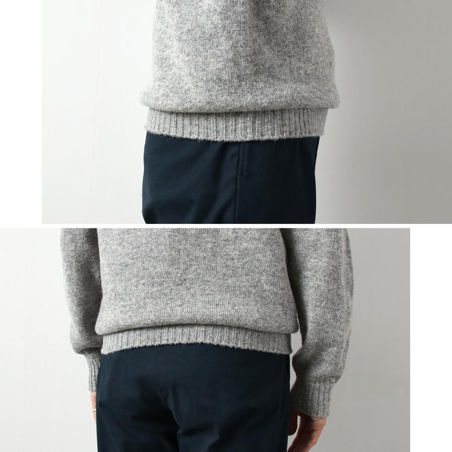 RINASCENTE（リナシェンテ） シェットランドウール シームレス クルーネックニット / メンズ 長袖 ニット 日本製 | Rinascente | 14