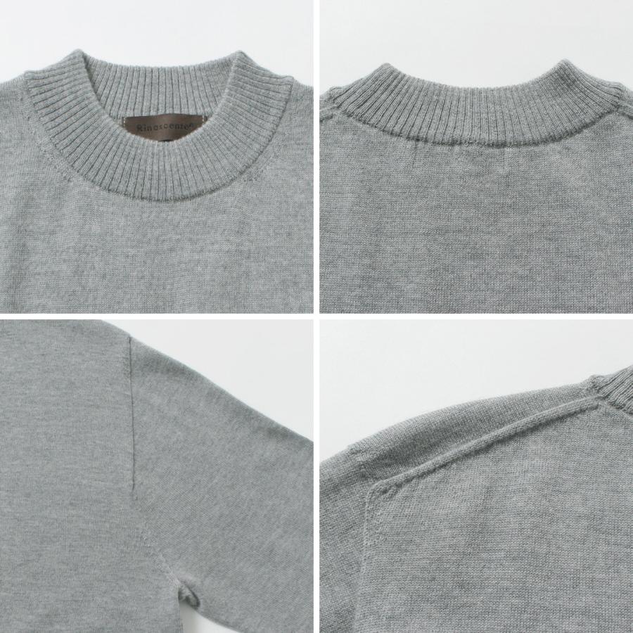 RINASCENTE（リナシェンテ） 12G イタリアンキャッシュウール モックネックニット / セーター 長袖 日本製 | Rinascente | 22