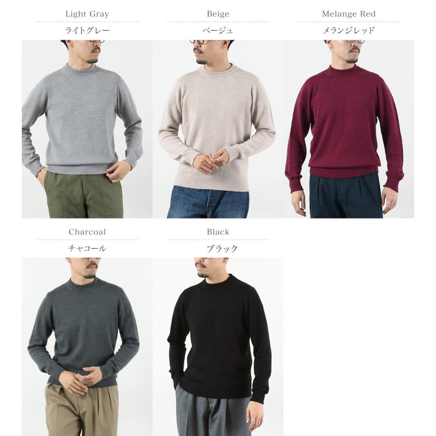 RINASCENTE（リナシェンテ） 7G イタリアンキャッシュウール モックネックニット / セーター 長袖 日本製 沼ネック | Rinascente | 06