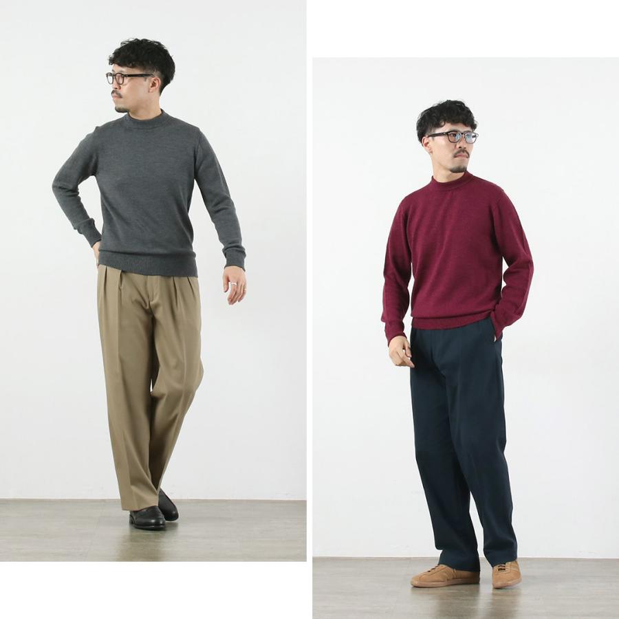 RINASCENTE（リナシェンテ） 7G イタリアンキャッシュウール モックネックニット / セーター 長袖 日本製 沼ネック | Rinascente | 09