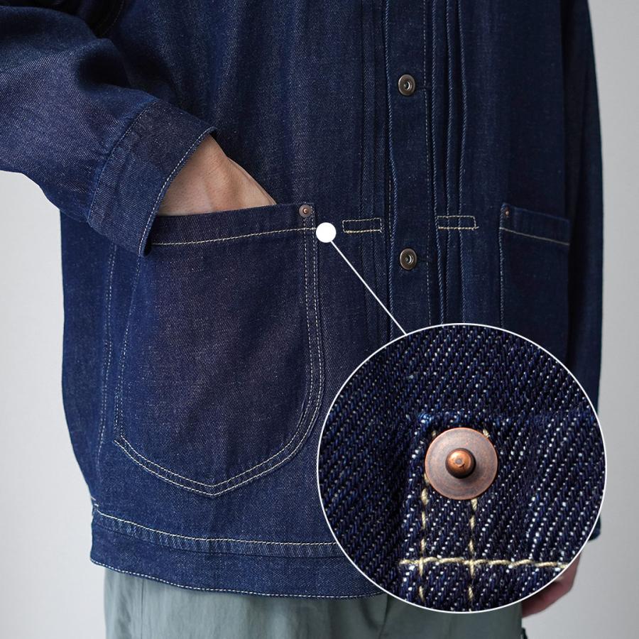 GOHEMP（ゴーヘンプ） 9oz 3タック Gジャン / デニムジャケット メンズ