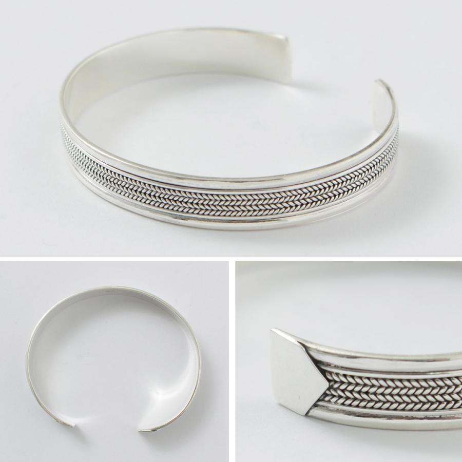TMW（トラディショナルモダンワークス） スターリングシルバー チェーン バングル / カフブレスレット オープン シルバー925 | ROCOCO | 12