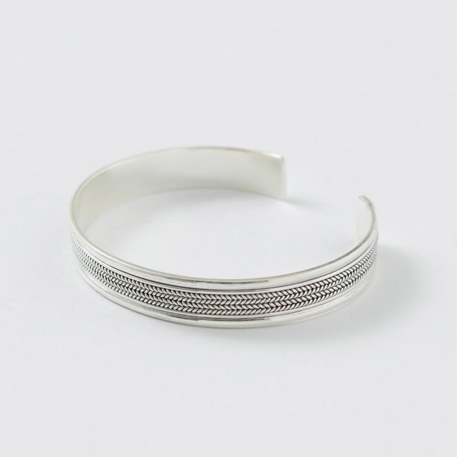 TMW（トラディショナルモダンワークス） スターリングシルバー チェーン バングル / カフブレスレット オープン シルバー925 | ROCOCO | 02