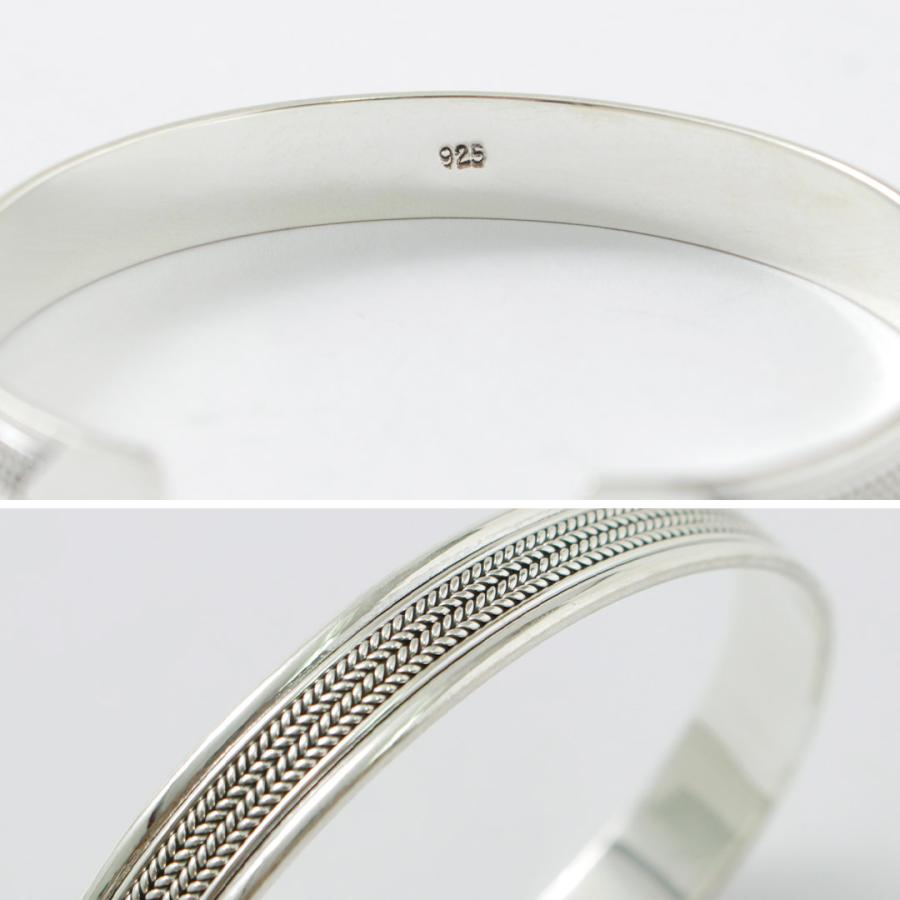 TMW（トラディショナルモダンワークス） スターリングシルバー チェーン バングル / カフブレスレット オープン シルバー925 | ROCOCO | 06
