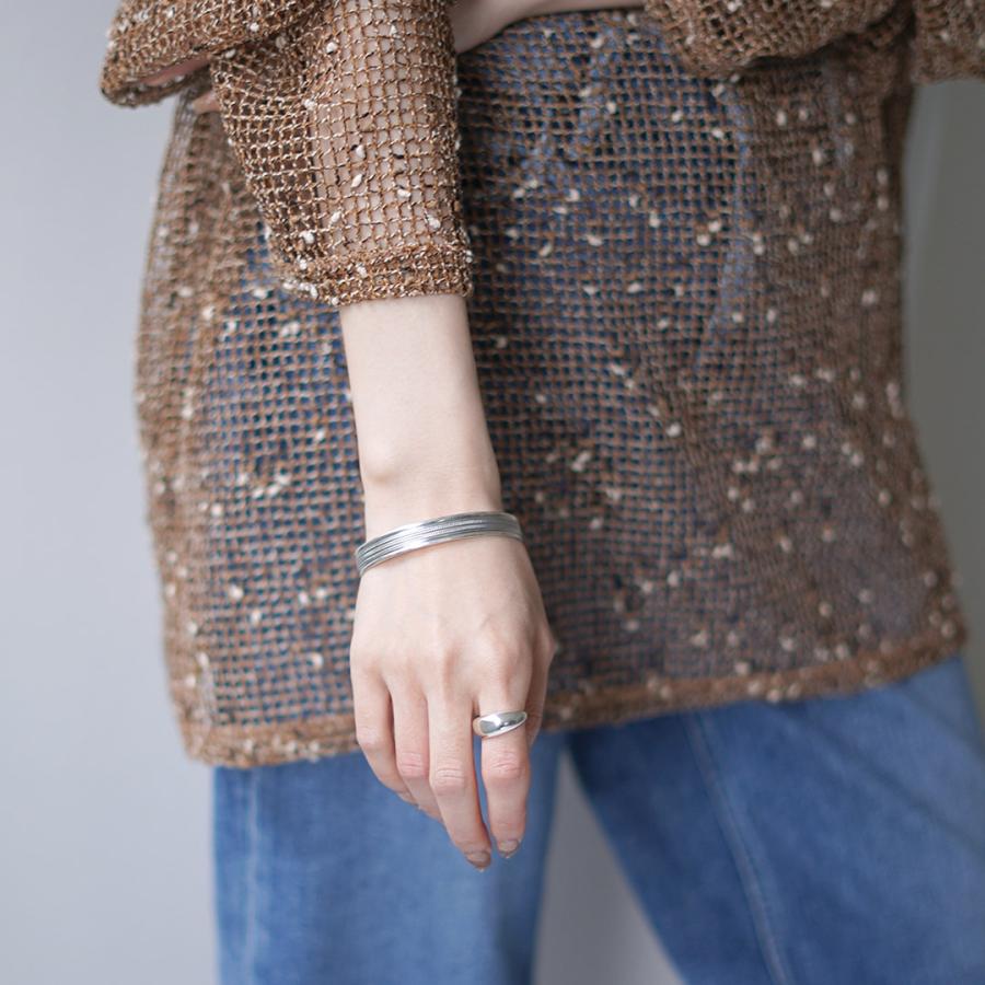 TMW（トラディショナルモダンワークス） スターリングシルバー チェーン バングル / カフブレスレット オープン シルバー925 | ROCOCO | 07