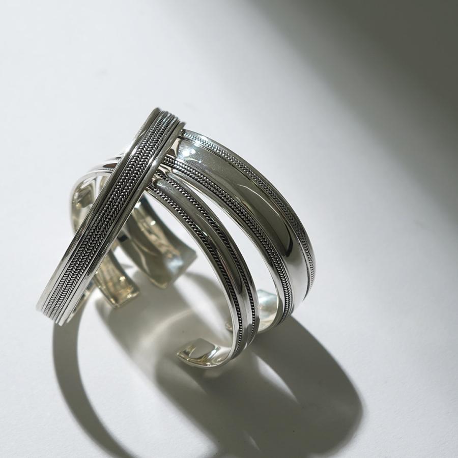 TMW（トラディショナルモダンワークス） スターリングシルバー チェーン バングル / カフブレスレット オープン シルバー925 | ROCOCO | 08