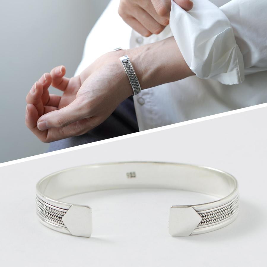 TMW（トラディショナルモダンワークス） スターリングシルバー チェーン バングル / カフブレスレット オープン シルバー925 | ROCOCO | 10