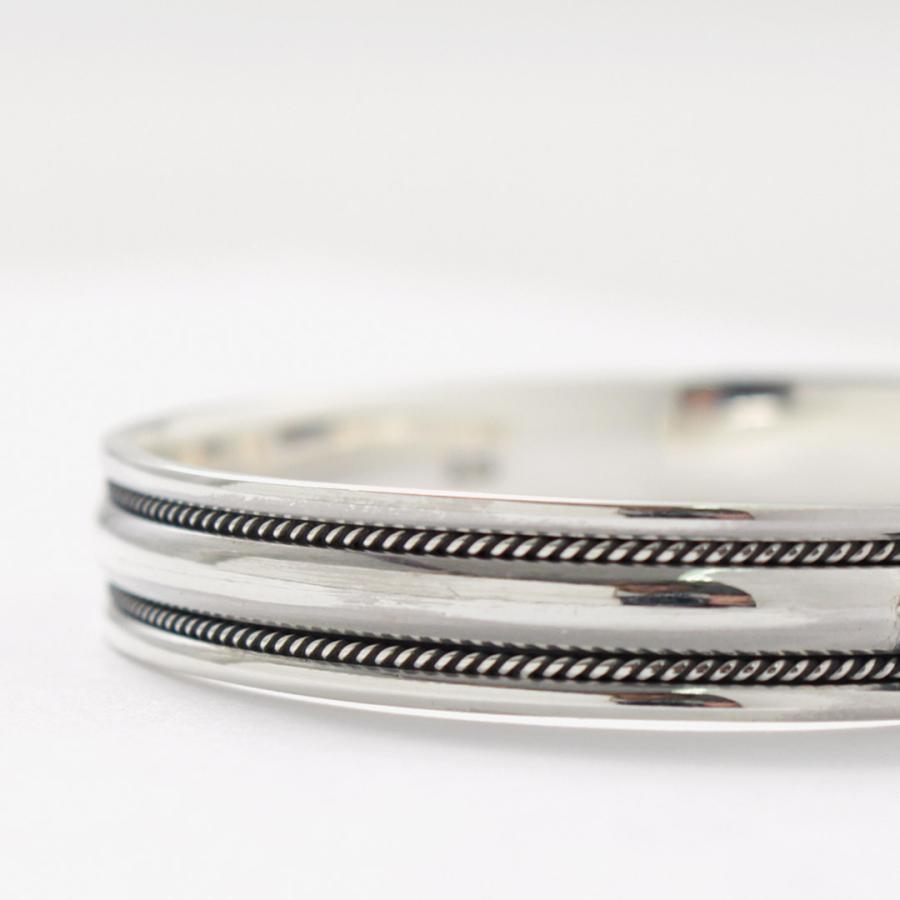 TMW（トラディショナルモダンワークス） スターリングシルバー バングル ワイド / カフブレスレット オープン シルバー925 | ROCOCO | 09