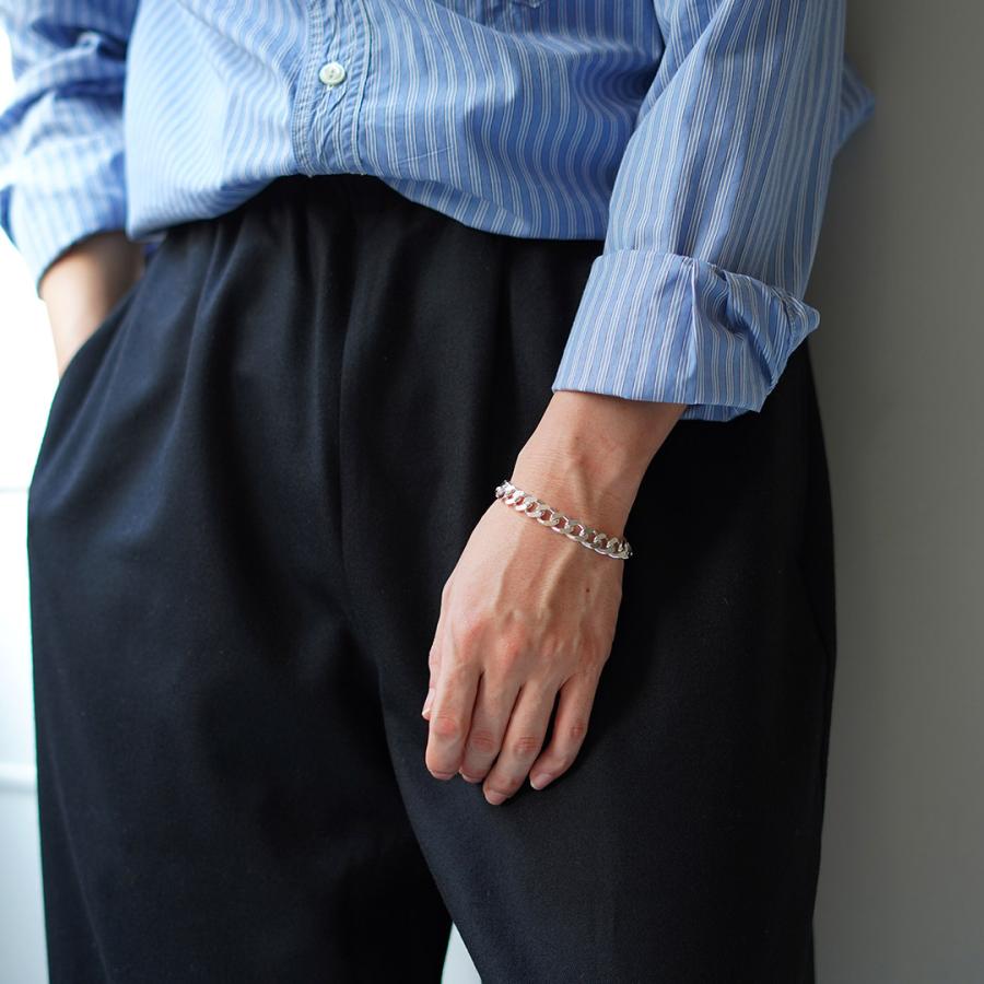 TMW（トラディショナルモダンワークス） スターリングシルバー カーブチェーンブレスレット 喜平チェーン / メンズ シルバー925 | ROCOCO | 06