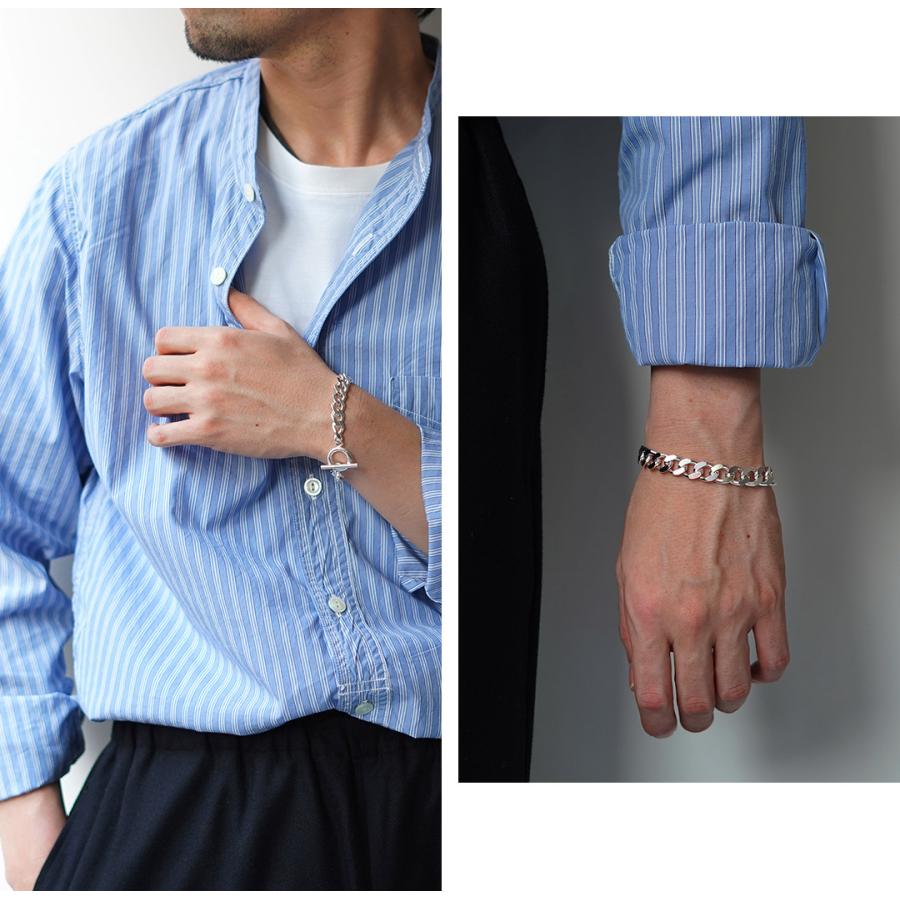 TMW（トラディショナルモダンワークス） スターリングシルバー カーブチェーンブレスレット 喜平チェーン / メンズ シルバー925 | ROCOCO | 10