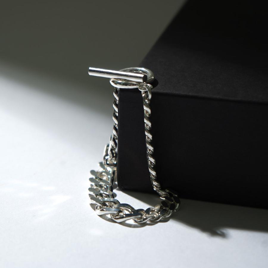 TMW（トラディショナルモダンワークス） スターリングシルバー ケーブルチェーンブレスレット 喜平チェーンMix / メンズ | ROCOCO | 02