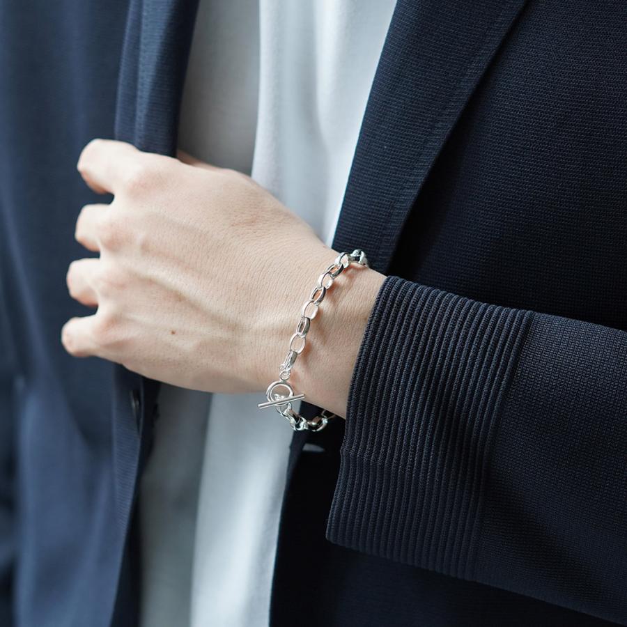 TMW（トラディショナルモダンワークス） スターリングシルバー ケーブルチェーンブレスレット / メンズ シルバー925 19cm 20cm | ROCOCO | 06