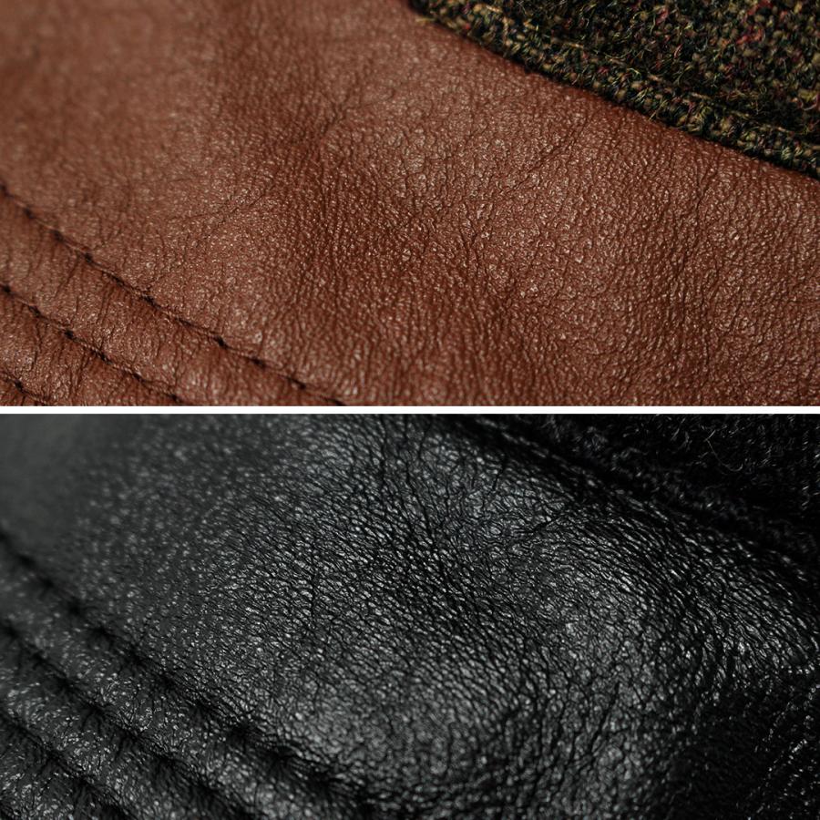 HIGHER（ハイアー） 別注 ミリタリーサージ × レザーブリム キャップ / メンズ キャップ レザー 日本製 | HIGHER（ファッション） | 09