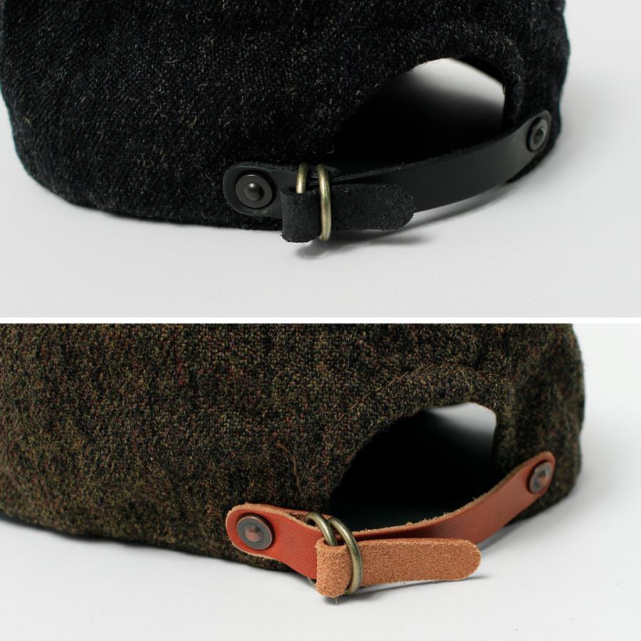 HIGHER（ハイアー） 別注 ミリタリーサージ × レザーブリム キャップ / メンズ キャップ レザー 日本製 | HIGHER（ファッション） | 11