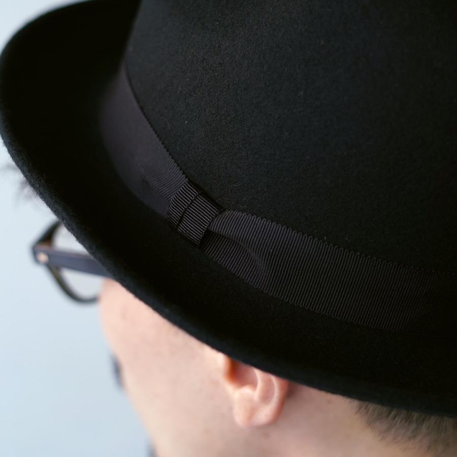 HIGHER（ハイアー） 別注 フェルト ブリム フェドラハット / メンズ 日本製 中折れ フォーマル FELT WIDE BRIM FEDORA HAT | HIGHER（ファッション） | 12
