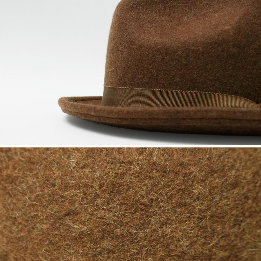 HIGHER（ハイアー） 別注 フェルト ブリム フェドラハット / メンズ 日本製 中折れ フォーマル FELT WIDE BRIM FEDORA HAT | HIGHER（ファッション） | 08