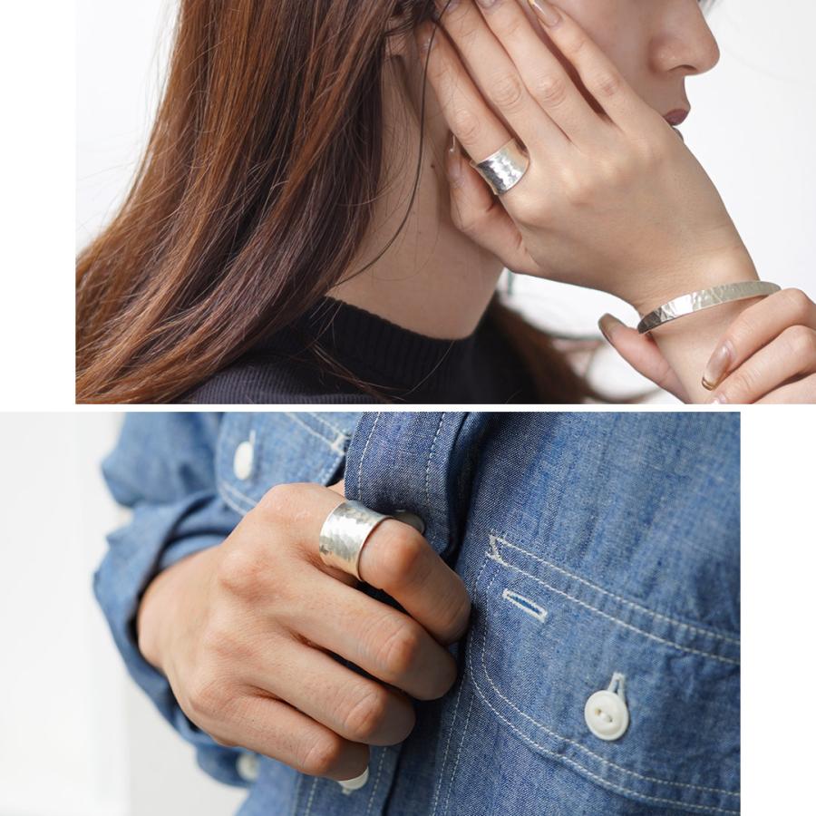 phaduA（パ・ドゥア） カレンシルバーリング ハンマードアイズ 槌目（つちめ） / メンズ レディース ユニセックス 指輪 | ROCOCO | 10