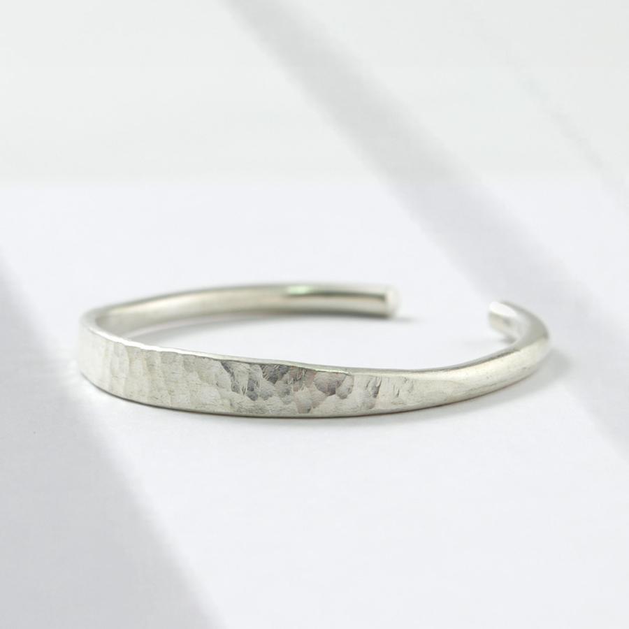 phaduA（パ・ドゥア） カレンシルバーバングル ハンマードアイズ 鎚目（つちめ） / メンズ レディース ブレスレット | ROCOCO | 02