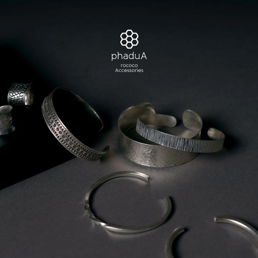 phaduA（パ・ドゥア） カレンシルバーバングル ハンマードアイズ 鎚目（つちめ） / メンズ レディース ブレスレット | ROCOCO | 05