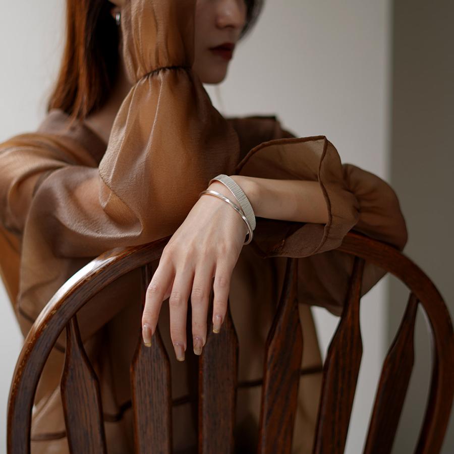 phaduA（パ・ドゥア） カレンシルバーバングル ツイスト / メンズ レディース ブレスレット ハンドメイド 重ね付け | ROCOCO | 04