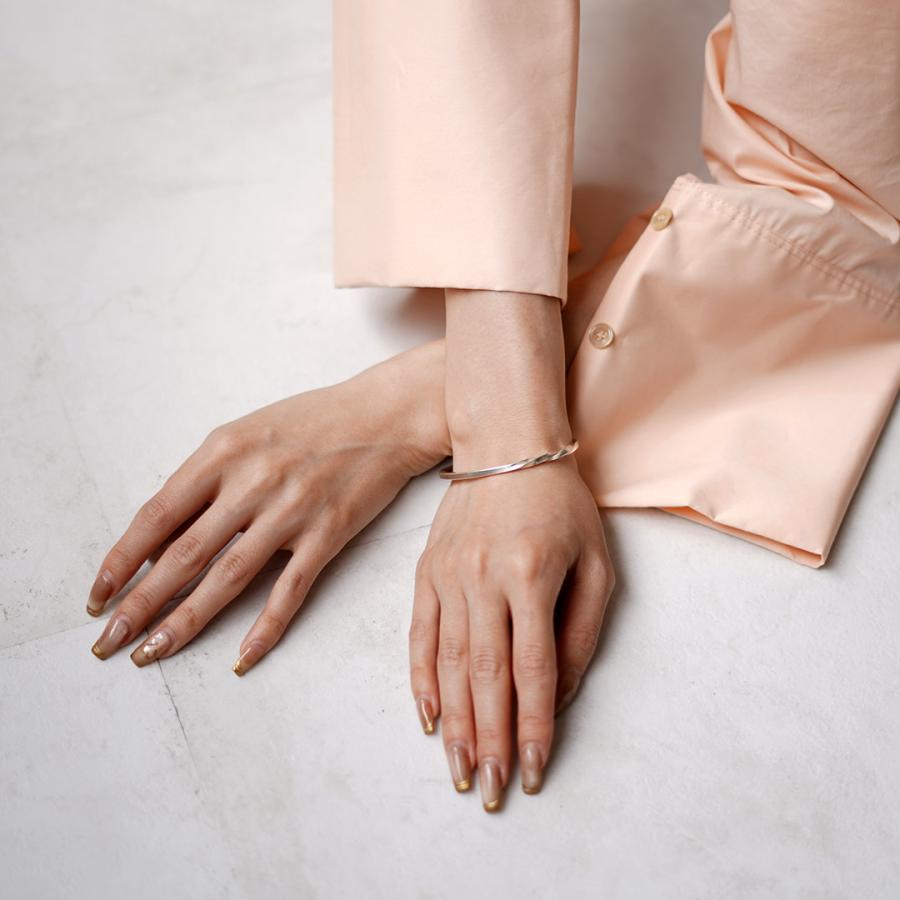 phaduA（パ・ドゥア） カレンシルバーバングル ツイスト / メンズ レディース ブレスレット ハンドメイド 重ね付け | ROCOCO | 09