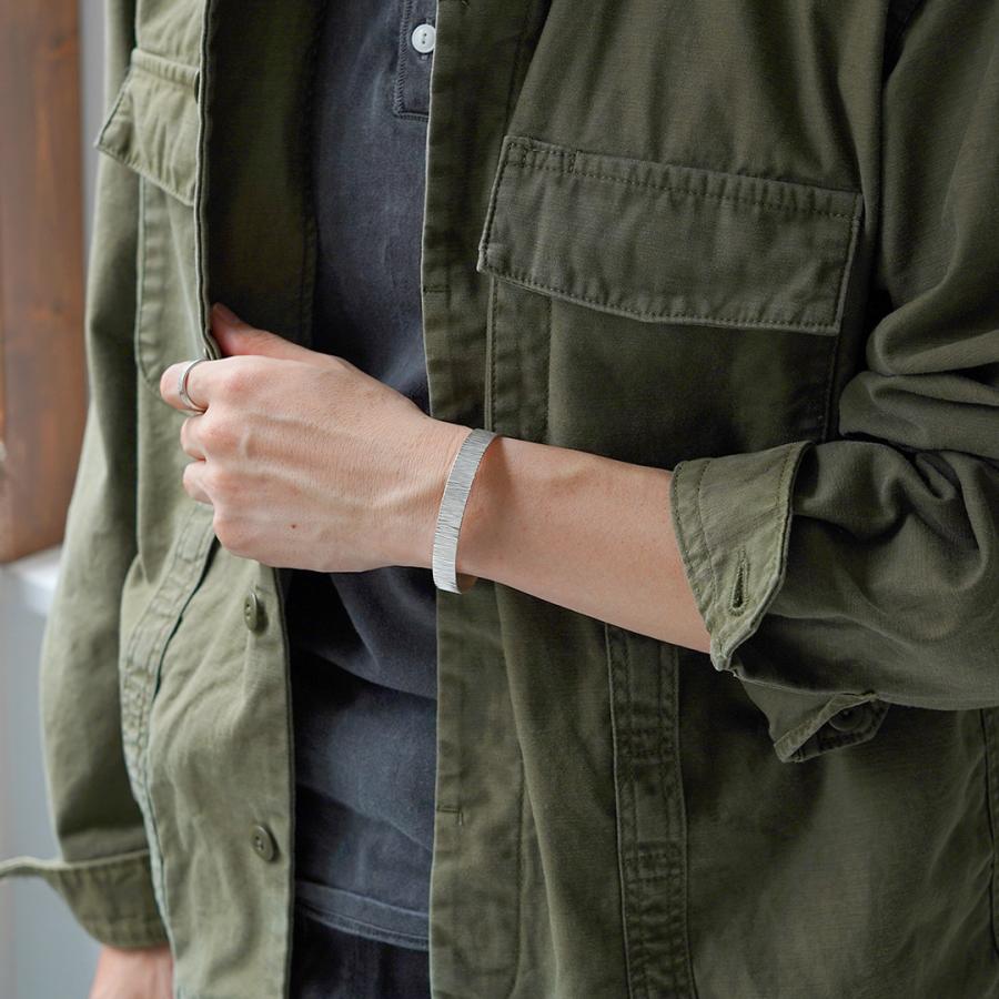 phaduA（パ・ドゥア） カレンシルバーバングル ストライプ / メンズ レディース ブレスレット ハンドメイド 重ね付け | ROCOCO | 03