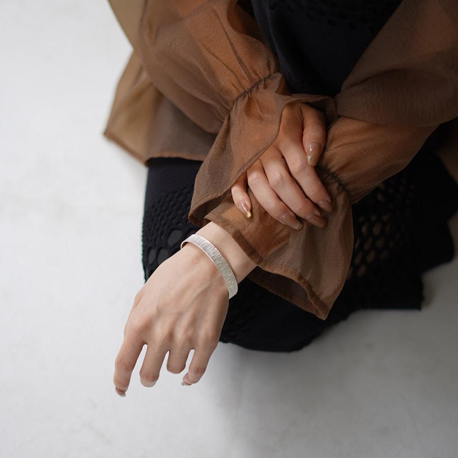 phaduA（パ・ドゥア） カレンシルバーバングル ストライプ / メンズ レディース ブレスレット ハンドメイド 重ね付け | ROCOCO | 09