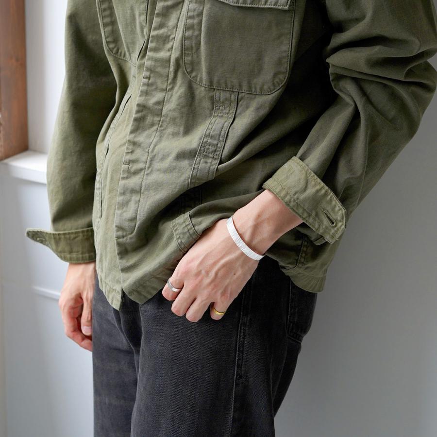 phaduA（パ・ドゥア） カレンシルバーバングル ストライプ / メンズ レディース ブレスレット ハンドメイド 重ね付け | ROCOCO | 10