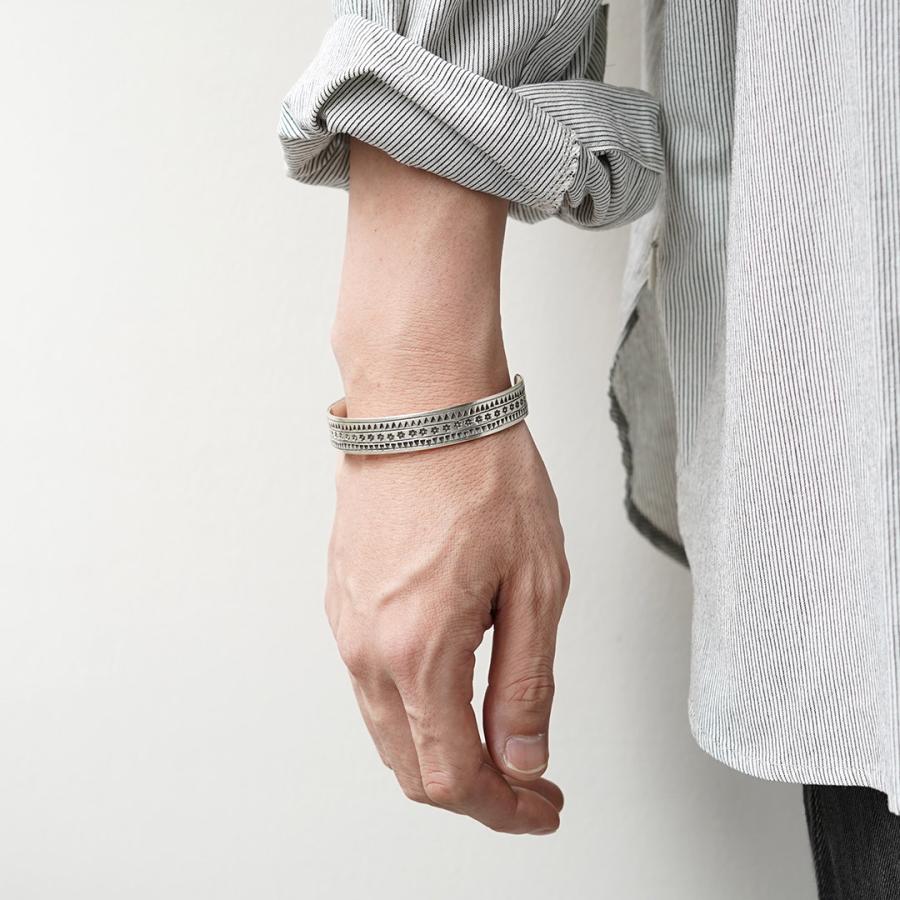 phaduA（パ・ドゥア） カレンシルバーバングル トライアングルフラワー / メンズ レディース ブレスレット ナバホ族 | ROCOCO | 03