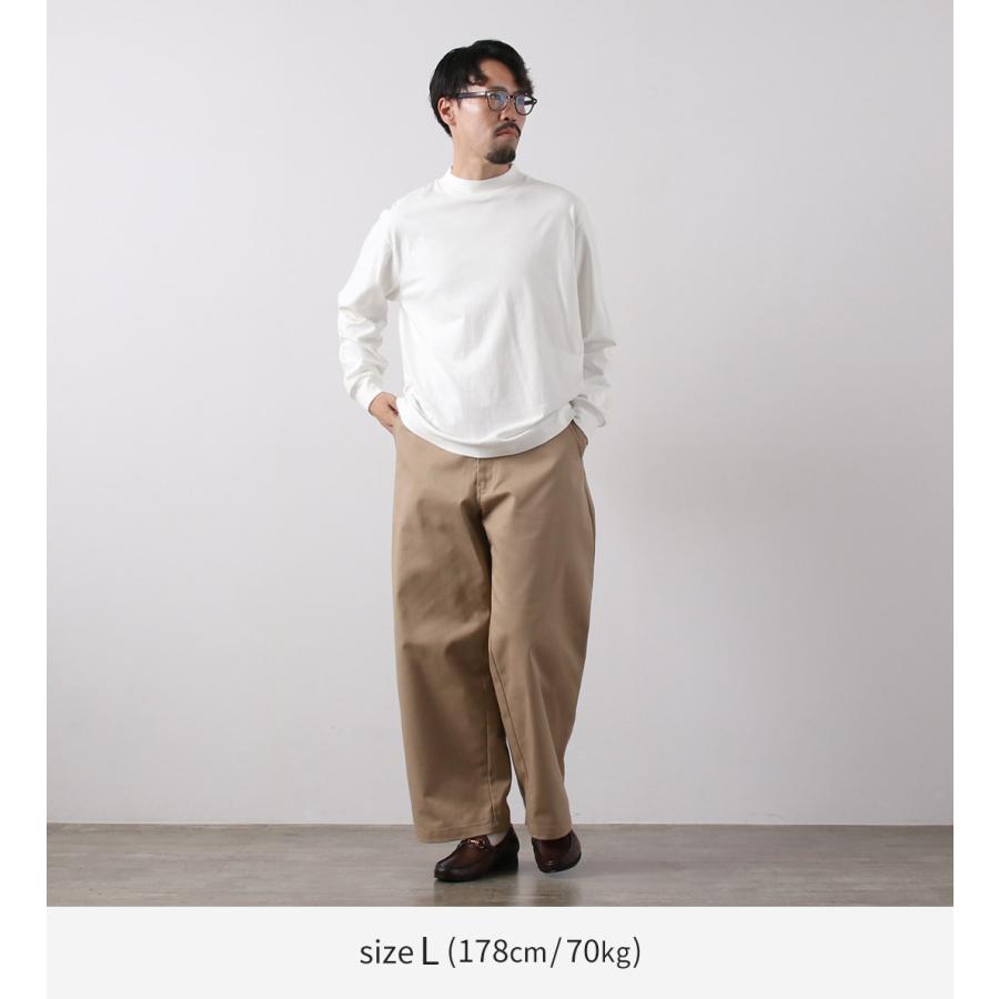 HEALTHKNIT（ヘルスニット） 別注 USコットン ユニバーサル モックネックTシャツ ロングスリーブ | Healthknit | 08
