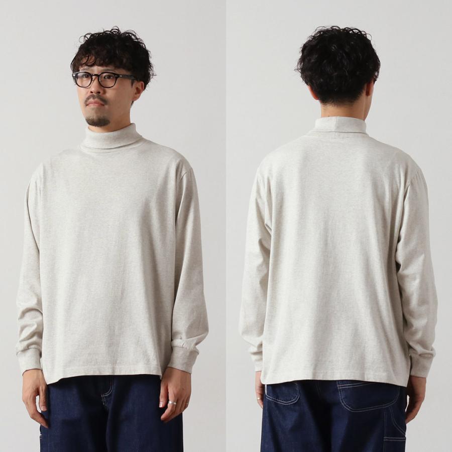 HEALTHKNIT（ヘルスニット） 別注 USコットン ロングスリーブ タートルネックTシャツ / メンズ 長袖 ロンT ハイネック 無地 | Healthknit | 17