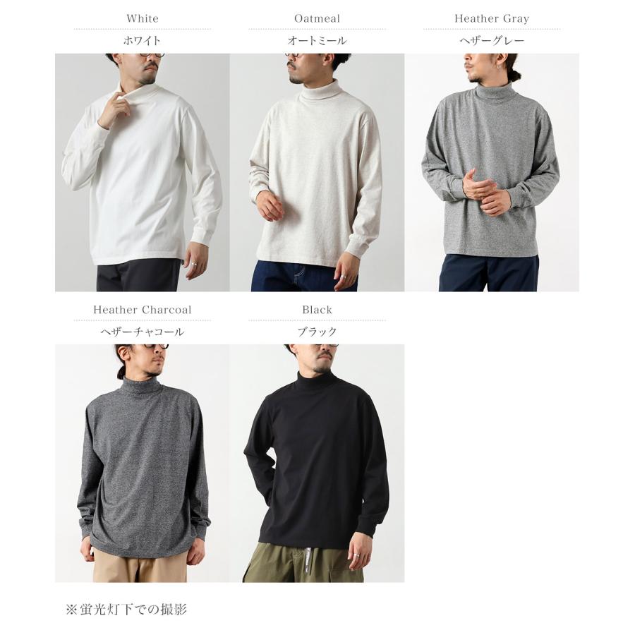 HEALTHKNIT（ヘルスニット） 別注 USコットン ロングスリーブ タートルネックTシャツ / メンズ 長袖 ロンT ハイネック 無地 | Healthknit | 06