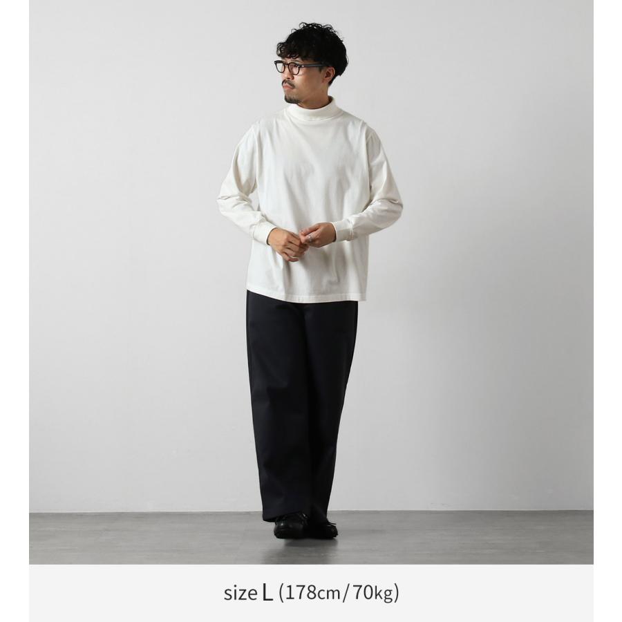 HEALTHKNIT（ヘルスニット） 別注 USコットン ロングスリーブ タートルネックTシャツ / メンズ 長袖 ロンT ハイネック 無地 | Healthknit | 08