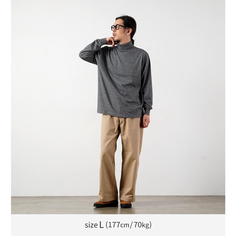 HEALTHKNIT（ヘルスニット） 別注 USコットン ロングスリーブ タートルネックTシャツ / メンズ 長袖 ロンT ハイネック 無地 | Healthknit | 09