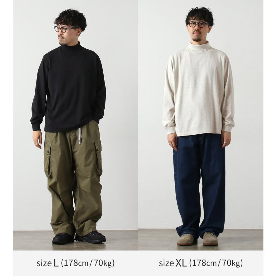 HEALTHKNIT（ヘルスニット） 別注 USコットン ロングスリーブ タートルネックTシャツ / メンズ 長袖 ロンT ハイネック 無地 | Healthknit | 10