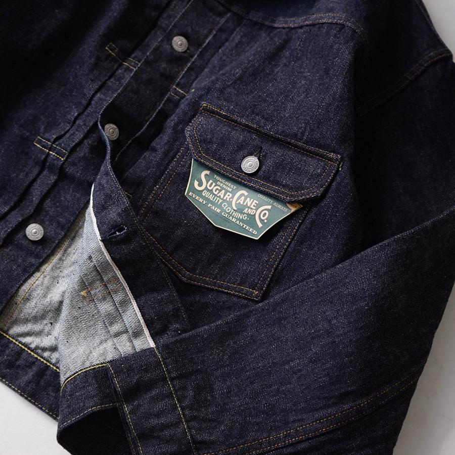 SUGAR CANE（シュガーケーン） 13.5ozデニム 1stタイプ Gジャン スプリットバック 1936モデル / デニムジャケット セルビッチ | SUGAR CANE | 05