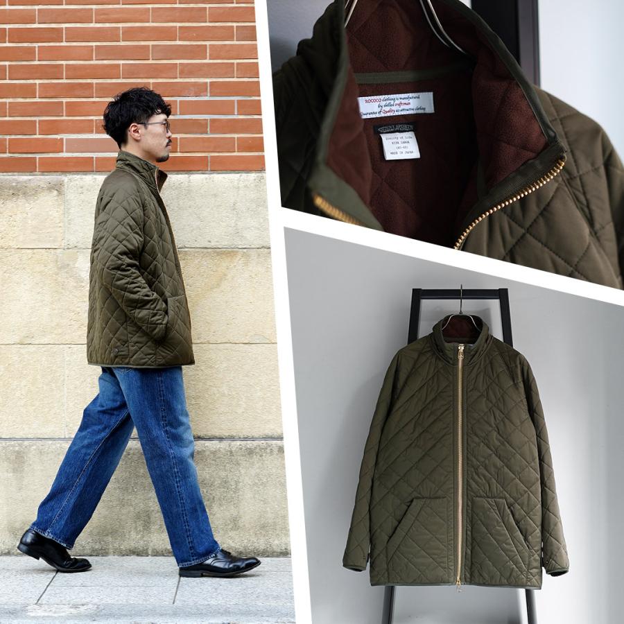 ROCOCO×SUNNY SPORTS（サニースポーツ） アークティック キルトジャケット 裏フリース │ スタンド ジップアップブルゾン | SUNNY SPORTS | 06