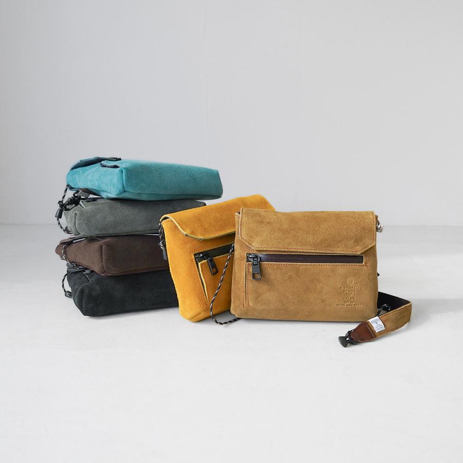 AS2OV（アッソブ） 撥水スエード サコッシュ ウォレット / メンズ レディース ショルダーバッグ 斜めがけ レザー 本革 | AS2OV | 08